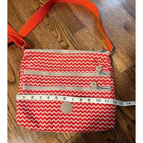 Kipling | Zigzag Beige Orange Crossbody Shoulder Bag - Picture 4 of 6